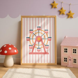 Eclectic Playroom Gallery Set of 30, Cool Kids Live Here Print, Colorful Nursery Decor, Whimsical Animal Poster Bundle (Digital Download) image 11