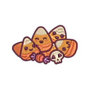 Candy Corn Cuties Embroidery Digital Download 8 Formats: dst, exp, hus, jef, pec, pes, vip, xxx