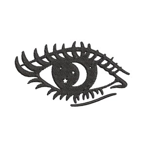 Moon Eye Embroidery Digital Download 8 Formats: dst, exp, hus, jef, pec, pes, vip, xxx