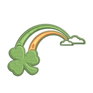 Lucky Rainbow Embroidery Digital Download 8 Formats: dst, exp, hus, jef, pec, pes, vip, xxx