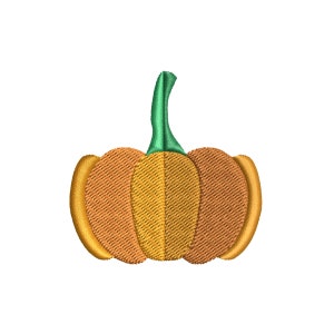 Single Pumpkin Embroidery Digital Download 8 Formats: dst, exp, hus, jef, pec, pes, vip, xxx