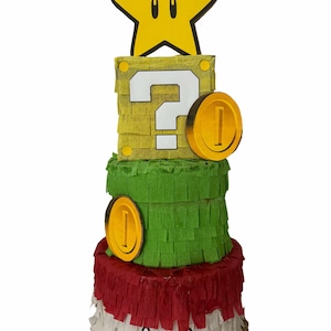 Handgemachte Super Mario 3-Tier Pinata Geburtstag Kinder Fun Party Nach Maß & Designed