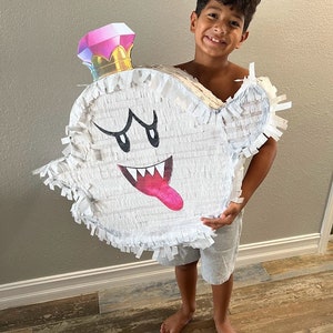 Handmade Luigi&#39;s Mansion 3 King Boo Pinata Very Large Birthday Kids Fun Party Custom Made