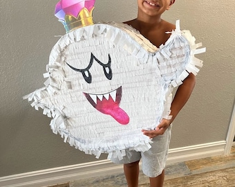 Hecho a mano Luigi's Mansion 3 King Boo Pinata muy grande cumpleaños niños fiesta divertida hecha a medida