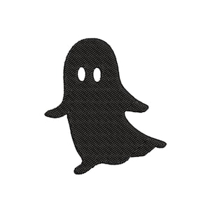 Simple Ghost Embroidery Digital Download 8 Formats: dst, exp, hus, jef, pec, pes, vip, xxx