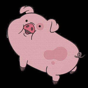 Waddles Embroidery Digital Download 8 Formats: dst, exp, hus, jef, pec, pes, vip, xxx or Iron-On Patch or Sewing Patch