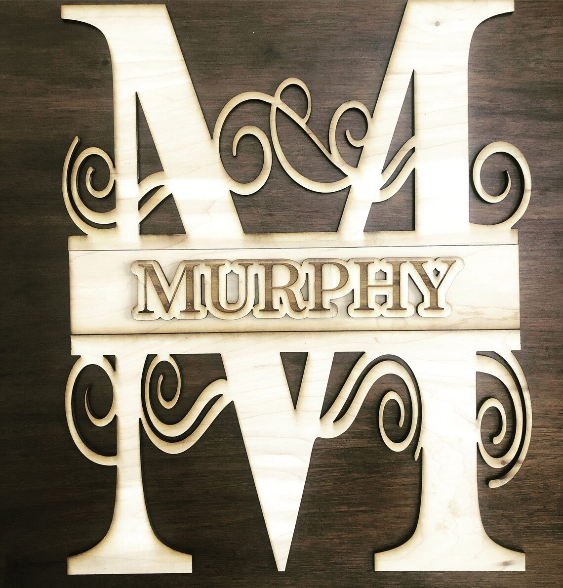 Personalized BIG Letter Last Name/Family Name 3D Wall Hanging Etsy