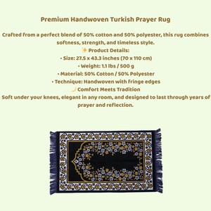 islamic prayer rug, turkish prayer rug seccade, velvet textured prayer mat, floral border rug, handwoven look, soft salah mat for daily prayer, muslim prayer accessory, ramadan gift idea, eid gift present, spiritual gift, prayer room decor, islamic decor rug, portable lightweight travel mat, sajjadah worship mat, traditional turkish design, ethnic motif carpet, comfortable kneeling pad, prayer corner essentials, qibla corner decor