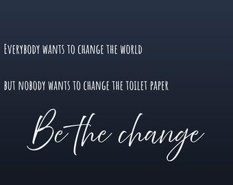 Láminas artísticas divertidas para la pared del baño