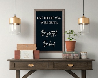 Impresión de arte de pared con frases inspiradoras