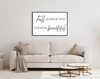 Cuadro decorativo con frases inspiradoras de otoño