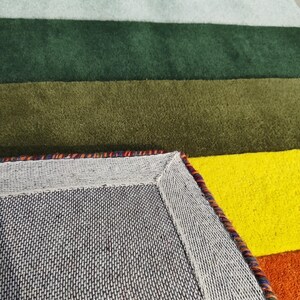 Moderner Tufted Regenbogen Läufer Teppich Wolle Flur Teppich Bunt Modernes Wohndekor Bild 7