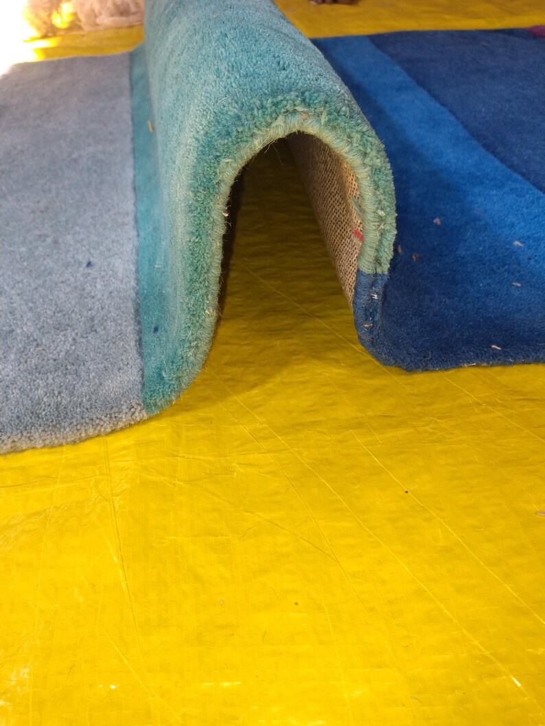 Moderner Tufted Regenbogen Läufer Teppich Wolle Flur Teppich Bunt Modernes Wohndekor Bild 6