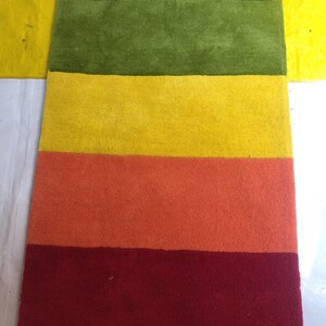 Moderner Tufted Regenbogen Läufer Teppich Wolle Flur Teppich Bunt Modernes Wohndekor Bild 8