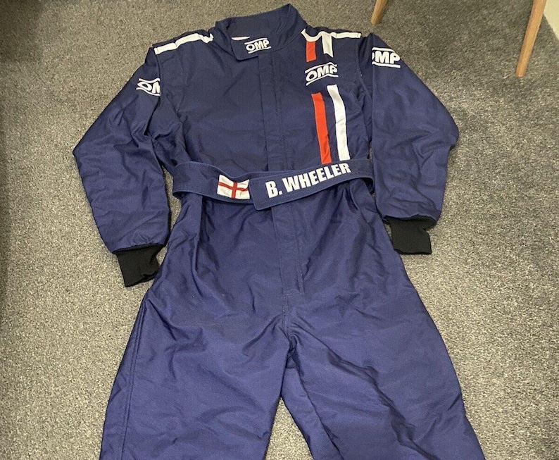 F1 Go kart Racing Suit - OMP Fan Edition Wear with Free Gloves & Balaclava image 1