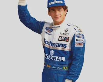 Ayrton Sena fan Edition Racing Suit: Williams Rothman F1 Style Suit With free Gifts