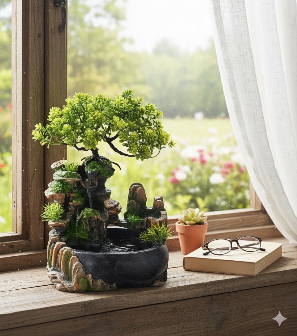 imitation bonsai trees Artificial : Yellow and Green Sideways Bonsai buy online plants and trees  at pixies Gardens