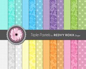 Printable Triple Pastels Patterns