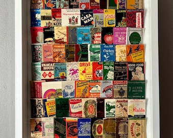Vintage Matchbook Collage Art