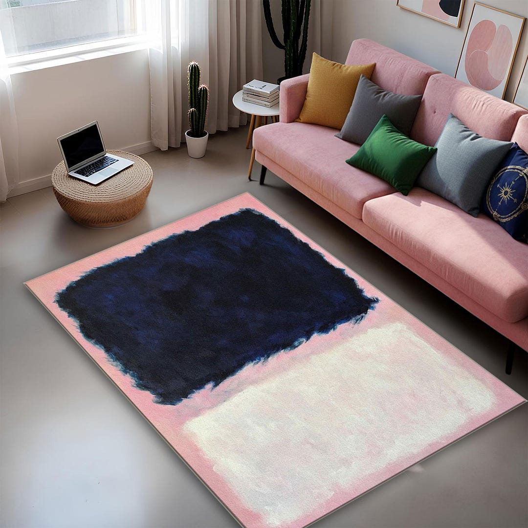 Mark Rothko Abstract Rug, Modern Art Color Field, Non-slip Washable ...