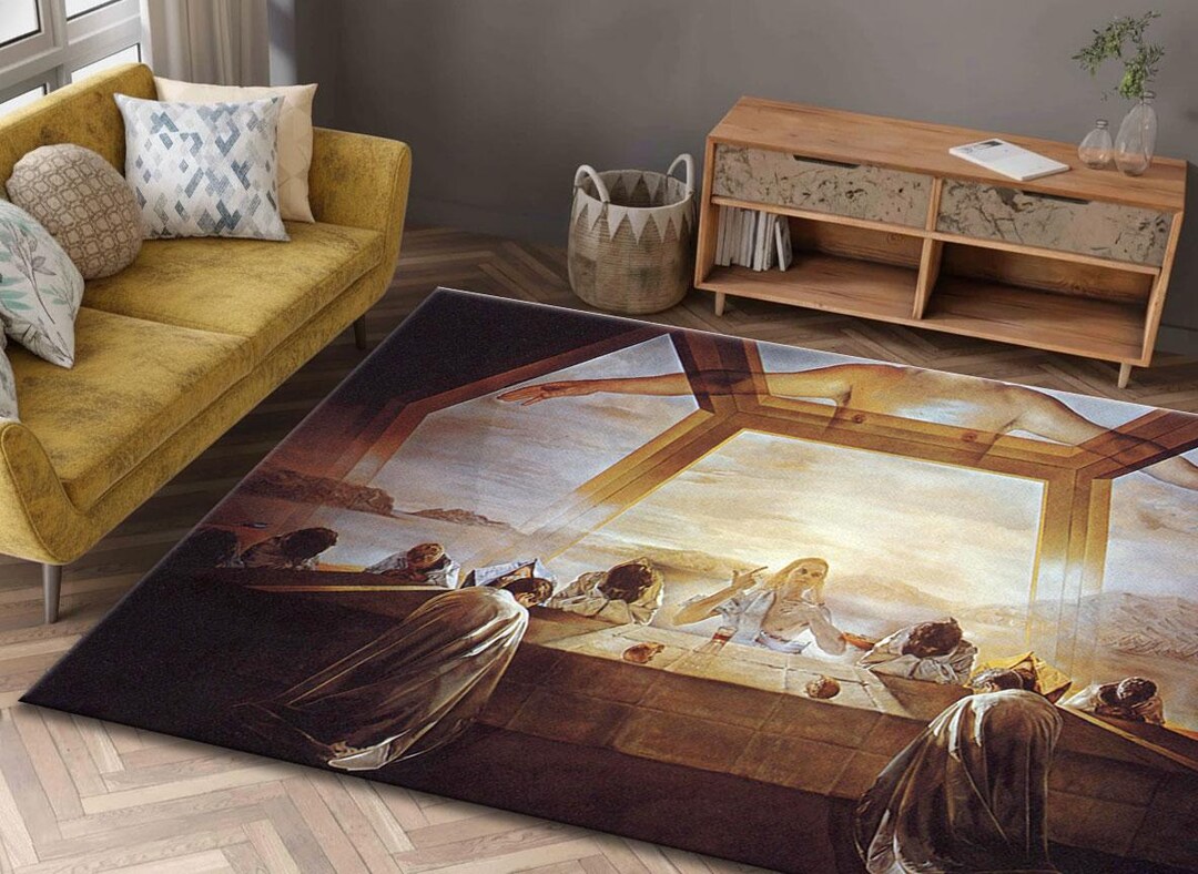 Salvador Dali Last Supper Rug, Surrealist Biblical Art Decor - Etsy