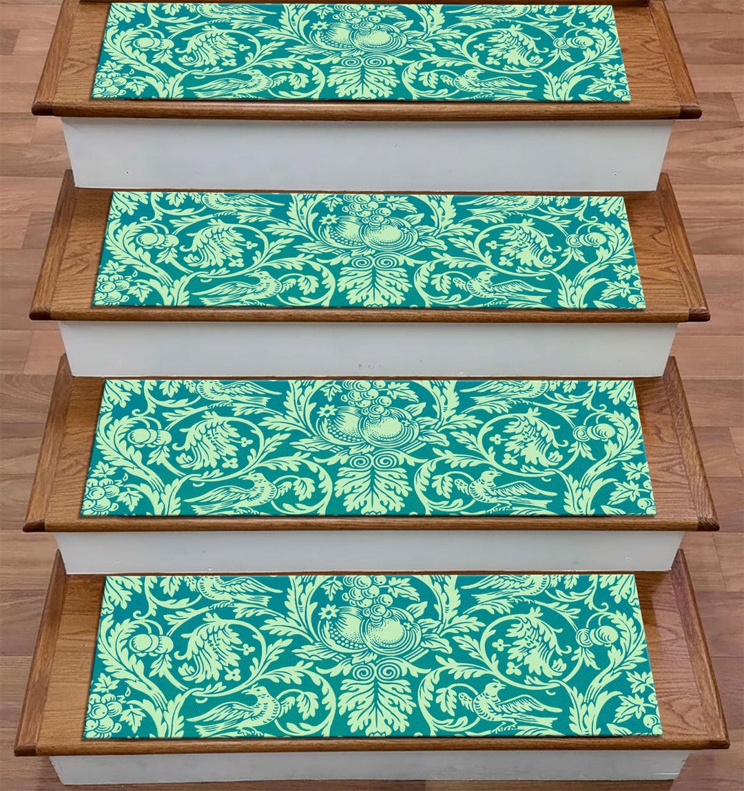 William Morris Queen Anne Pattern Stair Rug Digital Print Victorian ...