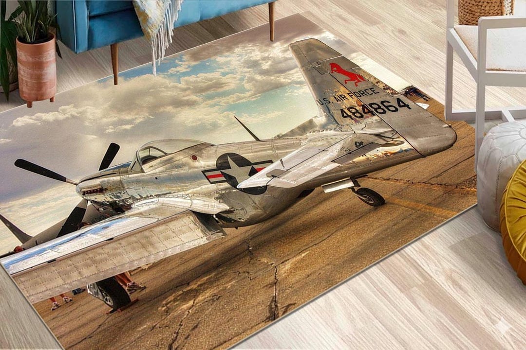 Usaf Rug US Air Force Fighter Jet Aviation Rug, Military Aircraft Decor - Etsy