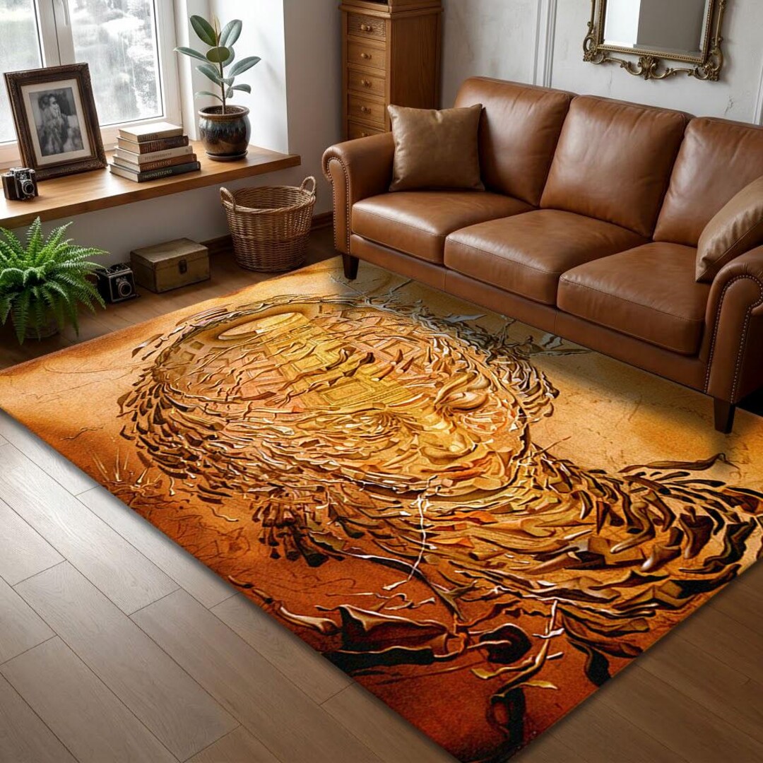 Salvador Dali Rug: Raphaelesque Head, Surreal Pop Art Bamboo Soft Rug ...