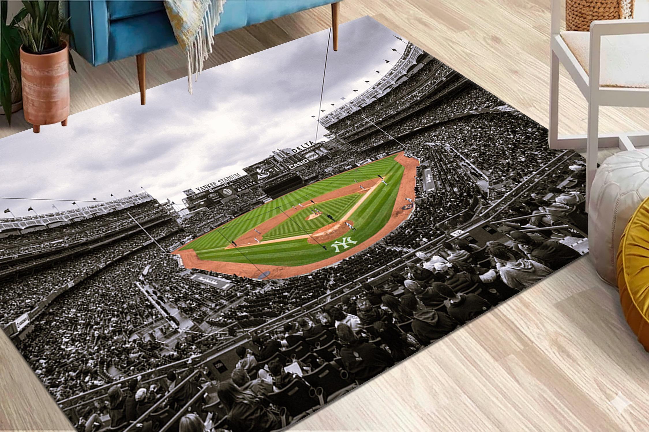 【希少】ヤンキースYankee Stadium ラグマットUSA製 ヴィンテージ Yankees Carpet - Etsy