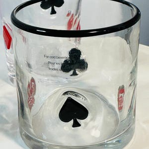 Anthropologie Dupe Poker Casino Set of Whiskey Glasses & Shaker image 7