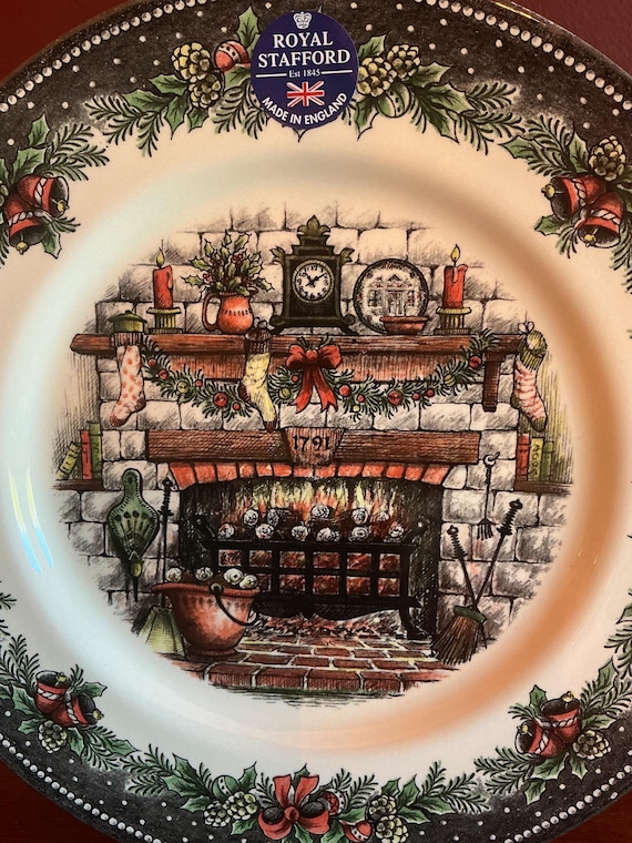 Royal Stafford Christmas Evening Dinner Plates 11” - Etsy