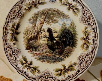 New Homeland by Victorian English Pottery- Royal Stafford CAPERCAILE Dinner 11”