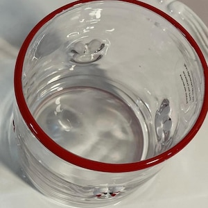 Anthropologie Icon Easter Inlay themed Juice glass 17oz, hand blown image 3