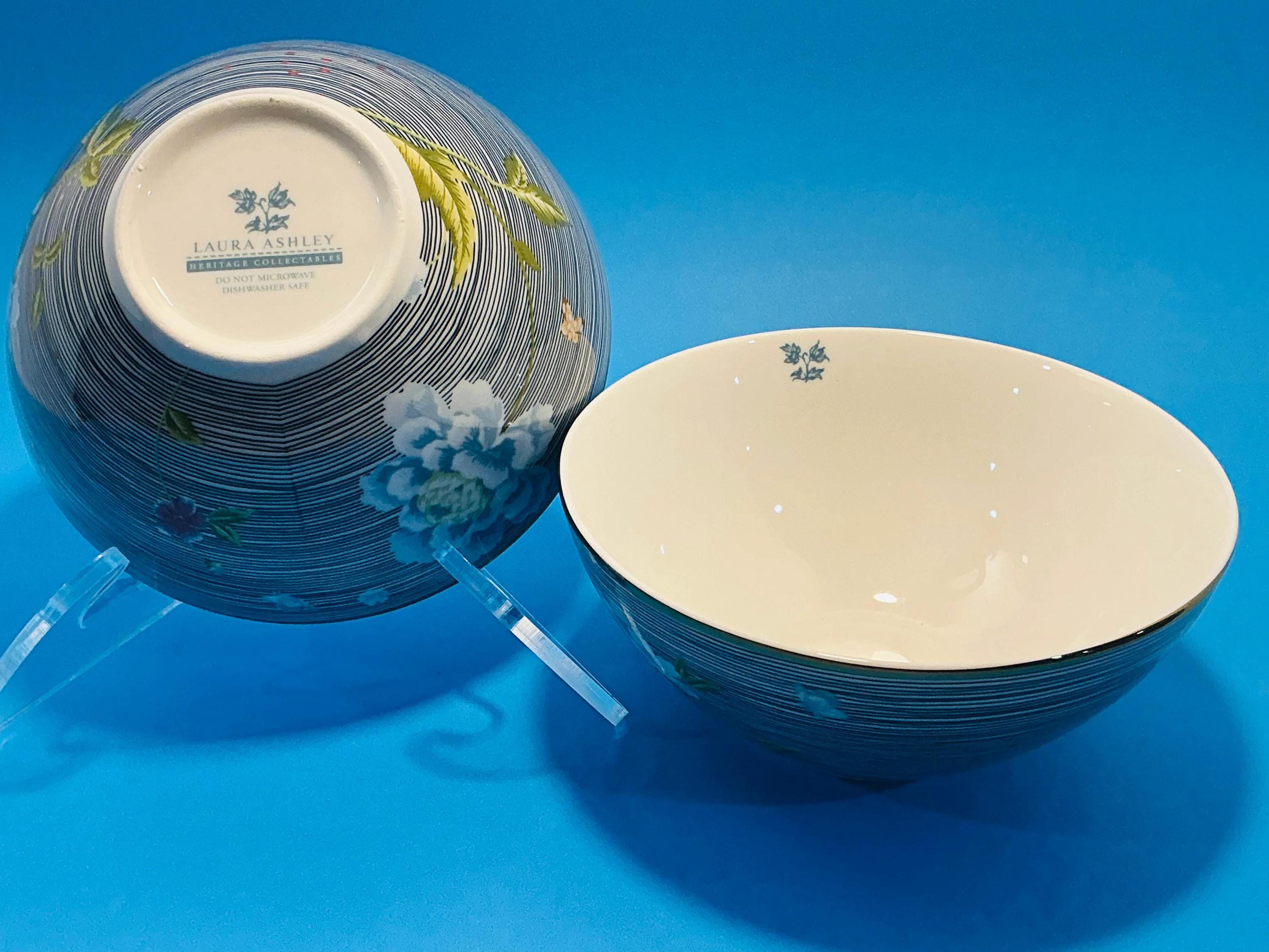 Laura Ashley Heritage Collectables Set of 4 Bowls “midnight Candy