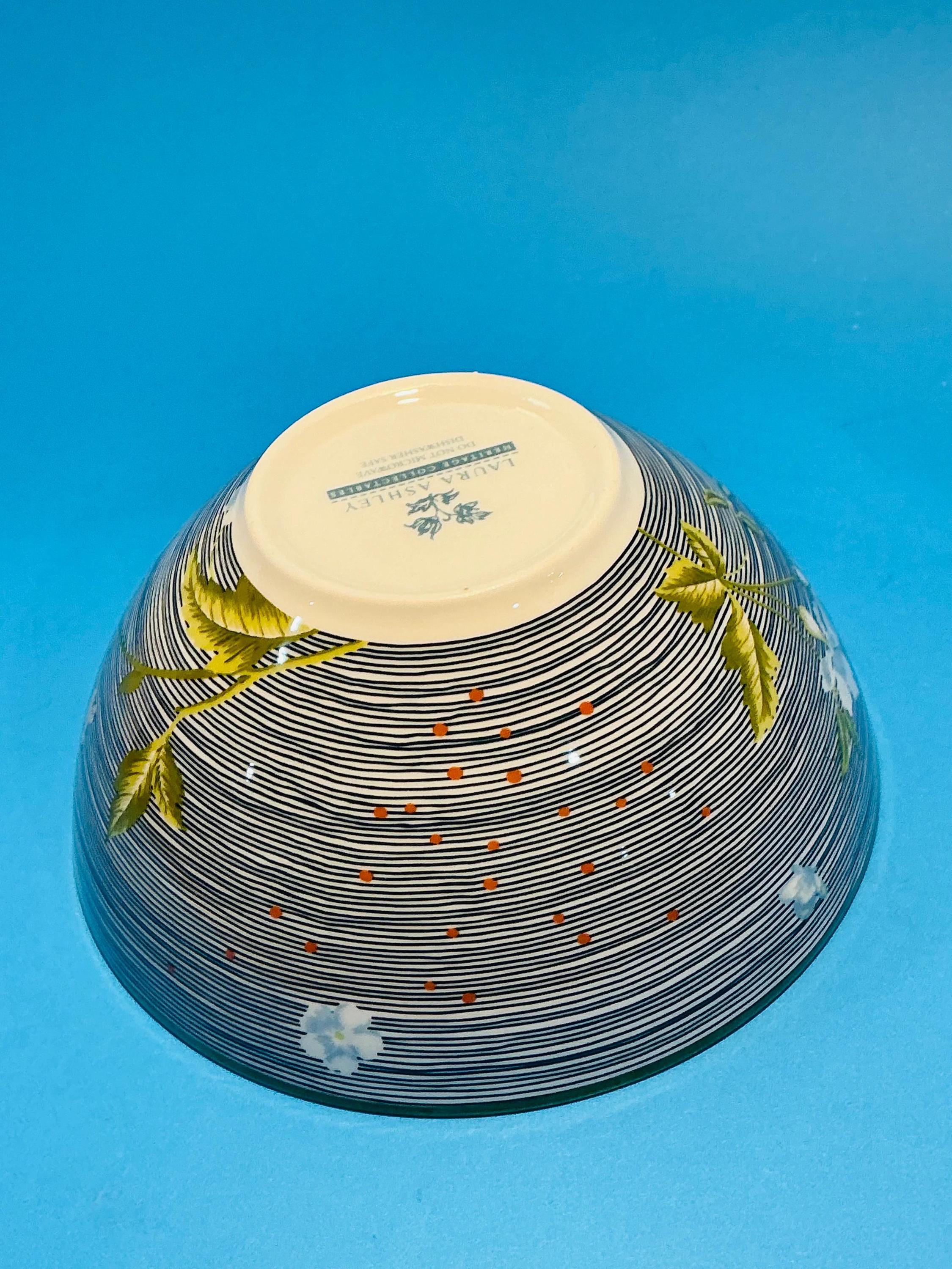 Laura Ashley Heritage Collectables Set of 4 Bowls “midnight Candy