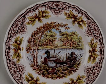 New Homeland by Victorian English Pottery- Royal Stafford  DUCKS Dinner plate 11”
