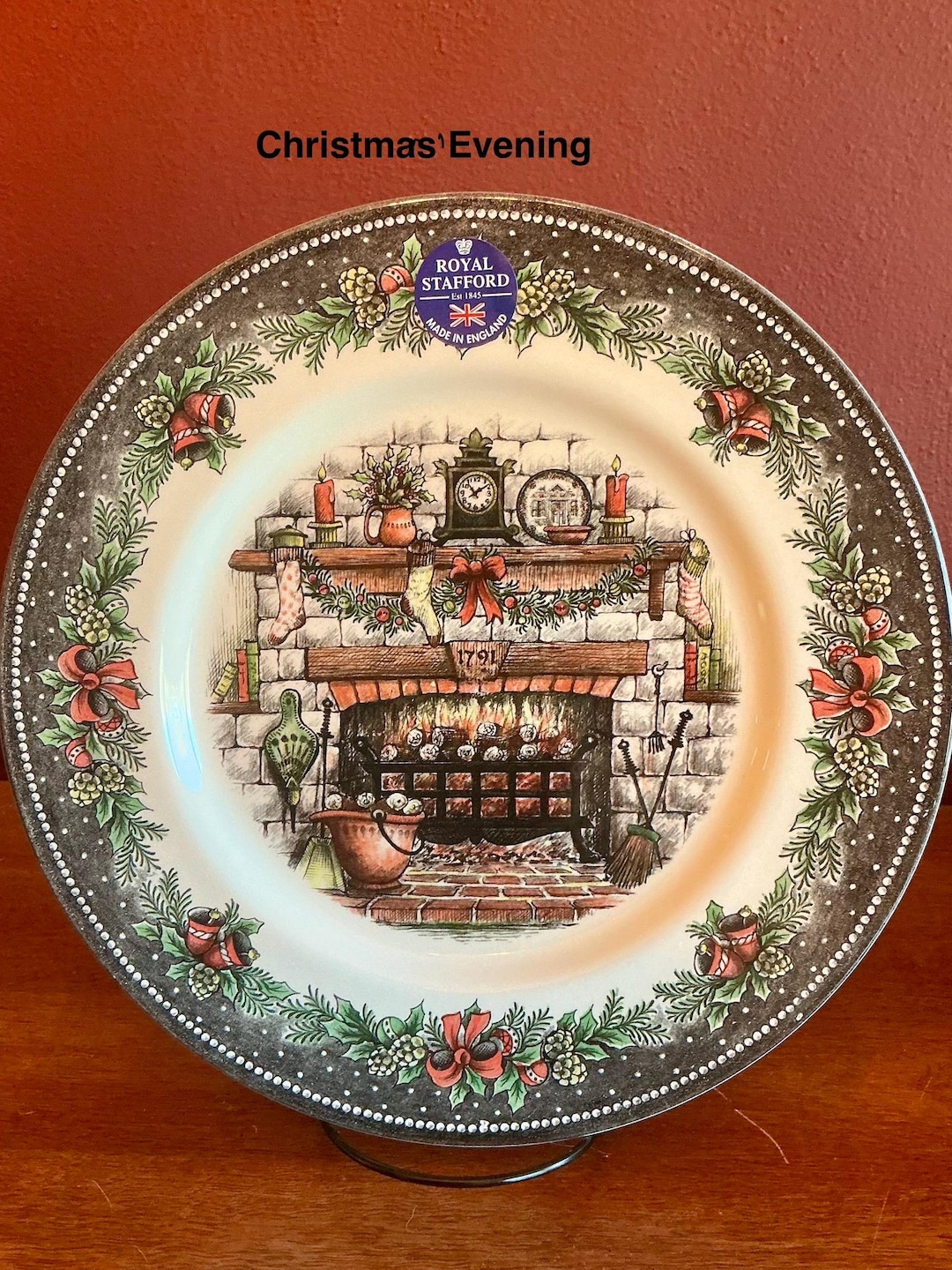 New Royal Stafford Christmas Evening Dinner Plates 11” - Etsy