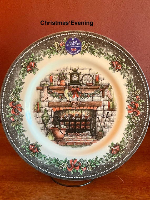 Royal Stafford Christmas Evening Dinner Plates 11” - Etsy