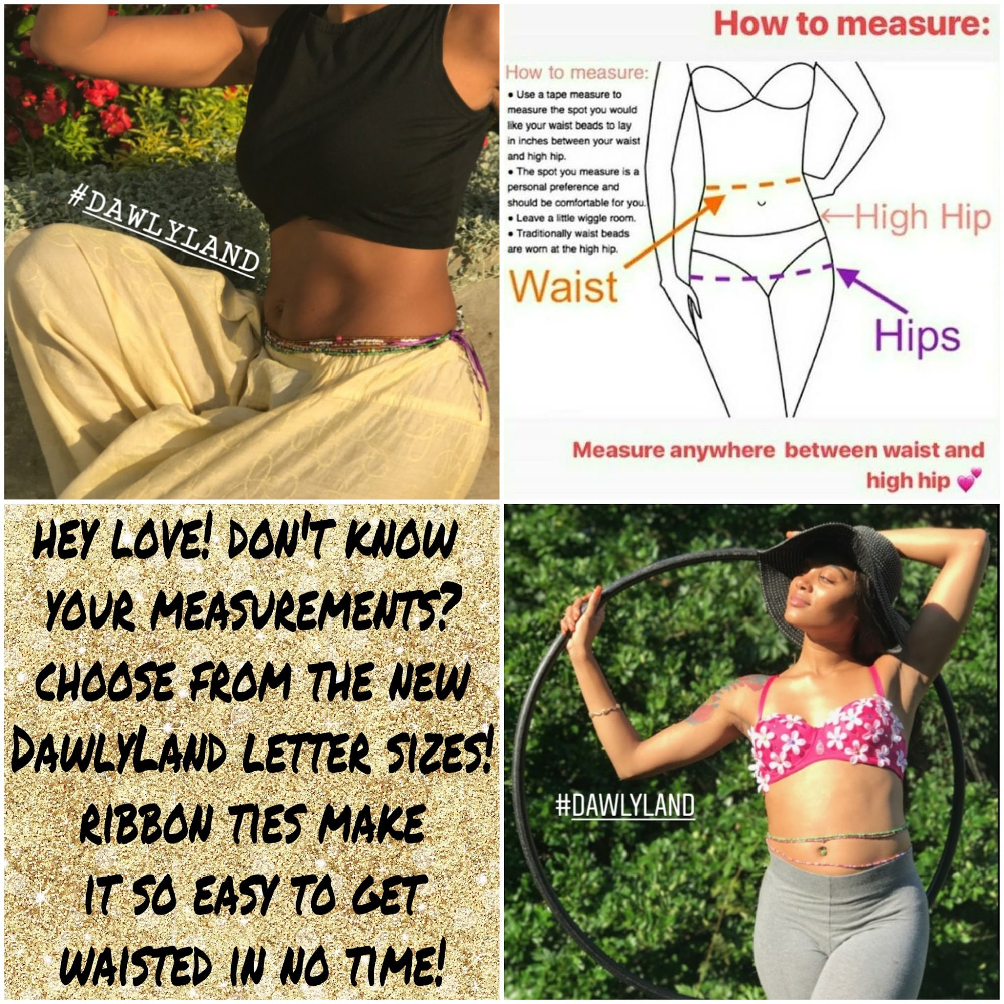 how do you tie waist beads