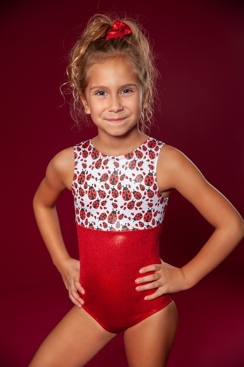 Ladybug Gymnastics Leotard Girls Toddlers Kids Teens Dance Etsy