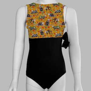 Sugar Skull Cats Cat Gymnastics Leotard Girls Toddlers Kids Teens Dance Ballet Gymnastics Custom Halloween Bodysuit Leo by AERO Leotards