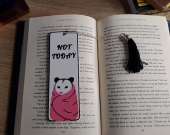 Funny Possum Bookmark with Tassel, 3D Printed Book Lover Gift