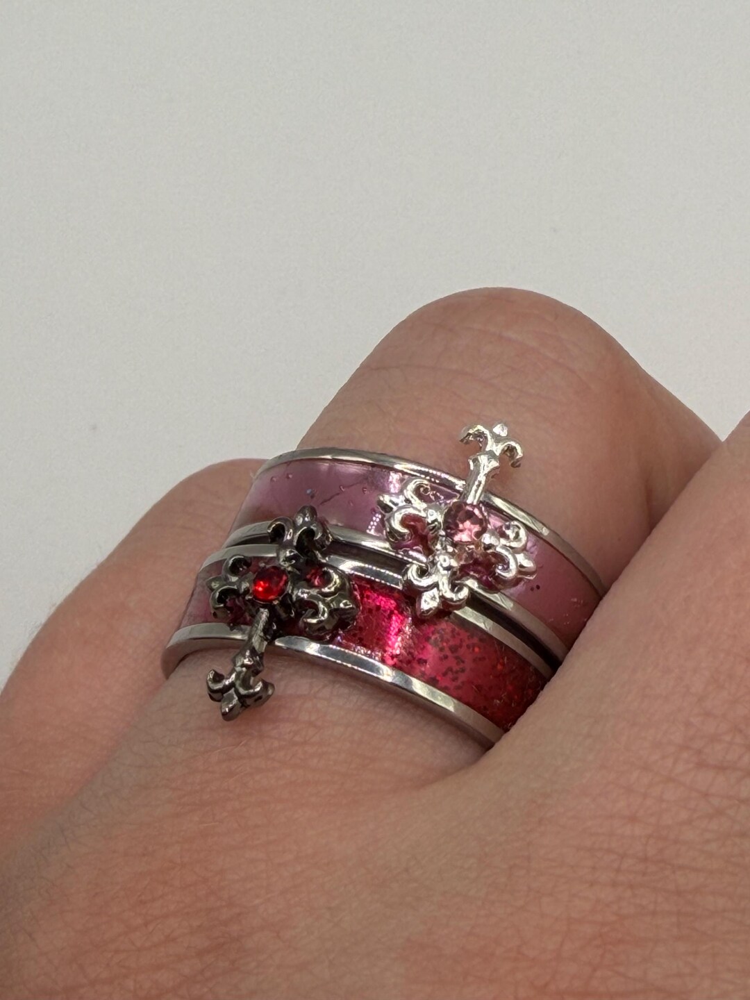 Lateral Cross Rings Matching Cross Rings! - Etsy