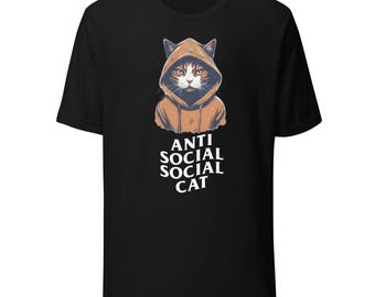 Anti Social Social Cat T-Shirt