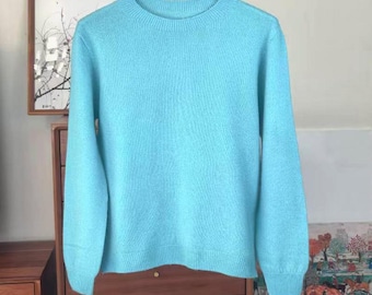 Cardigan in maglia di lana merino per donna: maglia alla moda con scollo a V e maniche lunghe