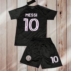 Lionel Messi #10 Youth Soccer Away Jersey Kit, Unbranded