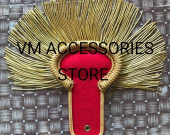 Gold Navy Captain Shoulder Boards – Merchant Marine Epaulettes with Anchor Embroidery