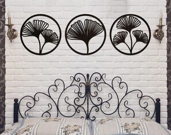 Ginkgo Holz Wandkunst, Wandbehang Ginko Blatt, Ginkgo Wand Dekor, Ginko Wandkunst, Ginko Blatt für Wand, Ginkgo Biloba Blätter Panel