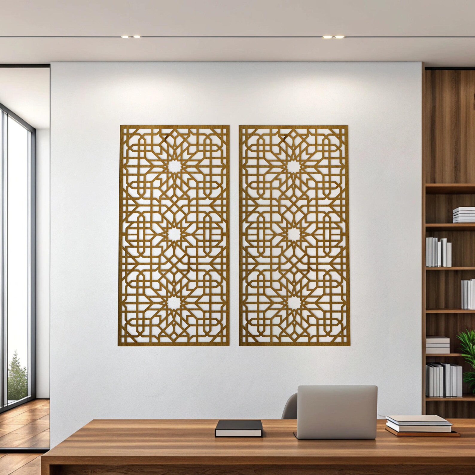 Lattice Decorative Panels, Moroccan Wood Panels, Arabic Windows Wall ...