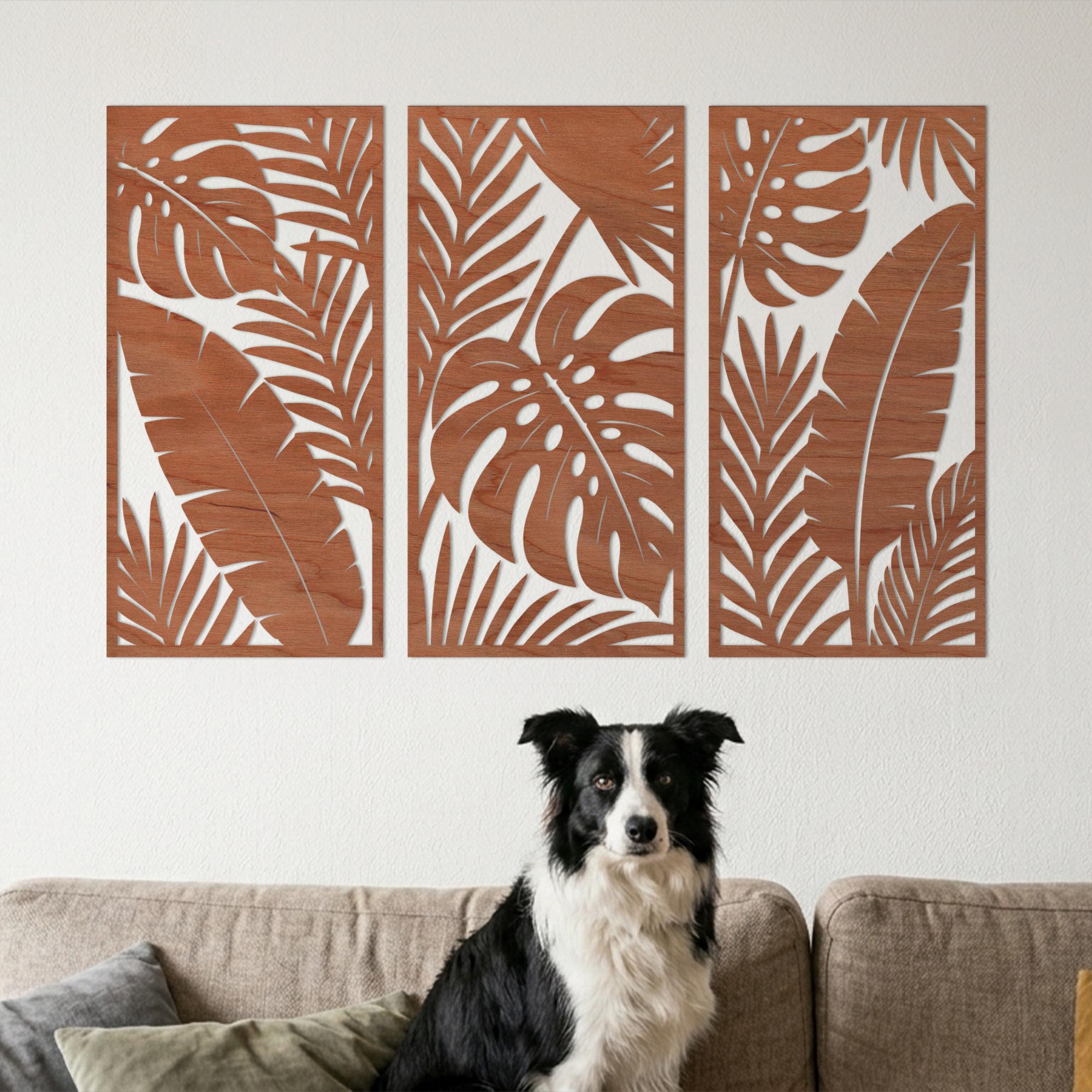 Carved Wood Palm Leaf - Etsy